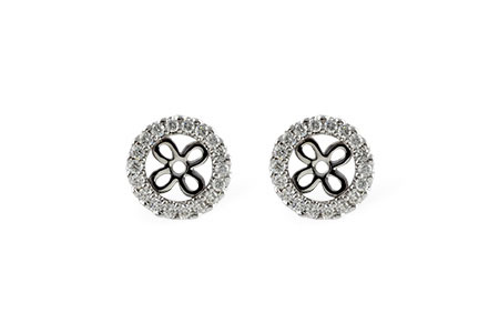 M242-40559: EARRING JACKETS .24 TW (FOR 0.75-1.00 CT TW STUDS)