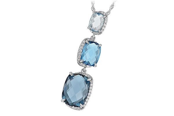 M243-34240: NECK 8.71 BLUE TOPAZ 8.89 TGW