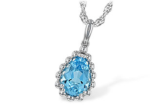 M244-22440: NECKLACE 1.55 CT BLUE TOPAZ