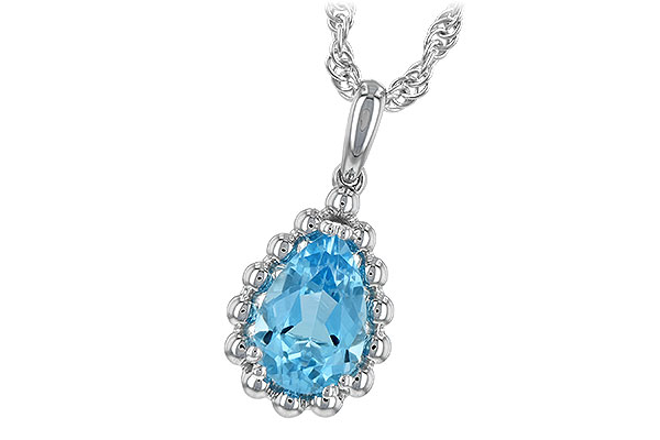 M244-22440: NECKLACE 1.55 CT BLUE TOPAZ