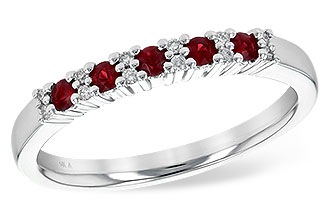 M245-10631: LDS WED RG .22 RUBY .29 TGW