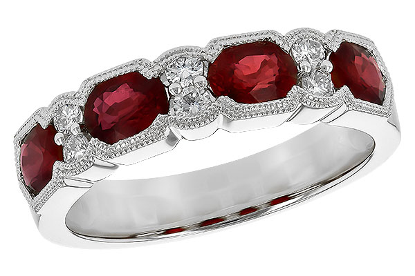 M245-11522: LDS WED RG 1.66 RUBY 1.84 TGW (5x4MM RUBY)