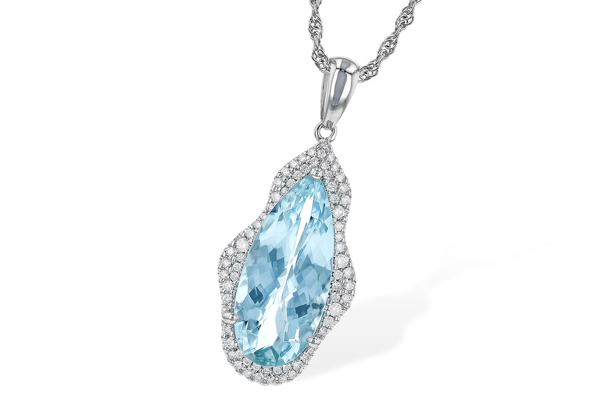 M245-15122: NECK 3.97 AQUAMARINE 4.20 TGW