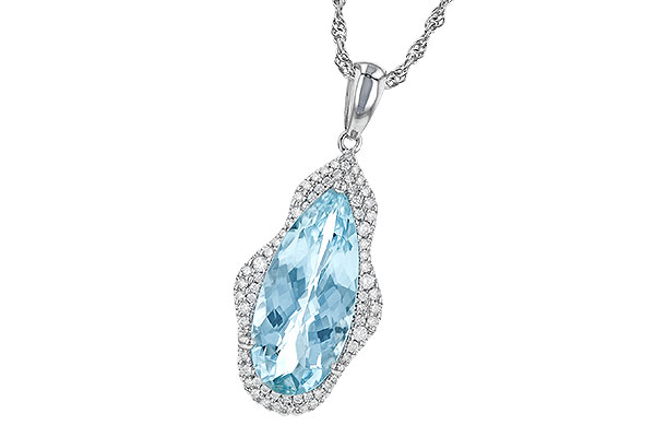 M245-15122: NECK 3.97 AQUAMARINE 4.20 TGW