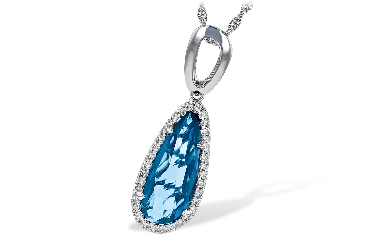 M245-16913: NECK 3.31 LONDON BLUE TOPAZ 3.50 TGW