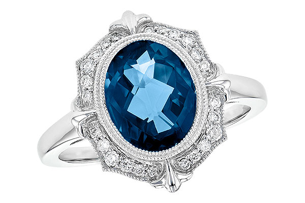 M245-16922: LDS RG 3.00 LONDON BLUE TOPAZ 3.16 TGW