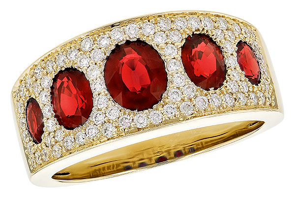 M327-86022: LDS WED RG 1.60 TW RUBY 2.00 TGW