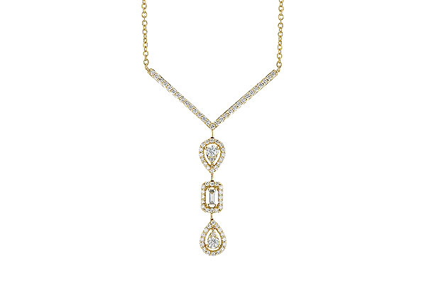 M327-86031: NECK .04 BAGUETTE .50 TW (18")