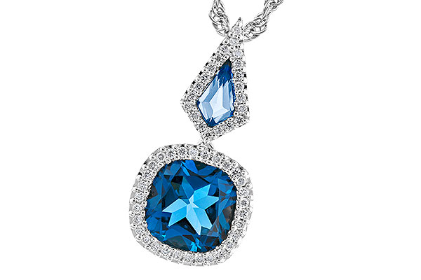 M328-76922: NECK 2.24 TW LONDON BLUE TOPAZ 2.40 TGW