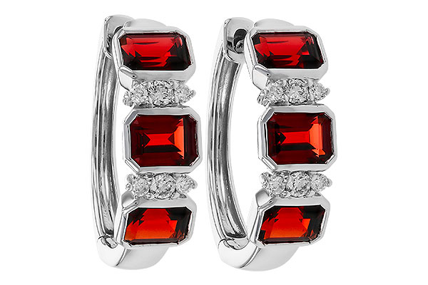 M329-66059: EARRING 1.50 TW GARNET 1.61 TGW