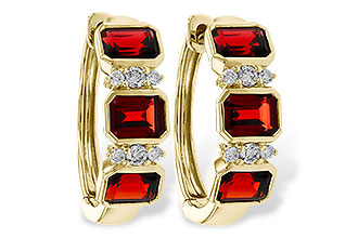 M329-66059: EARRING 1.50 TW GARNET 1.61 TGW