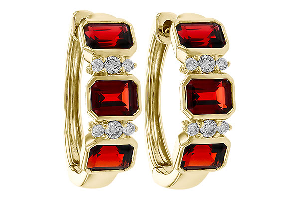 M329-66059: EARRING 1.50 TW GARNET 1.61 TGW