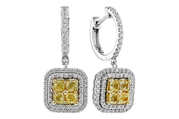 M329-66959: EARR 1.04 FANCY YELLOW DIAMONDS 1.62 TW