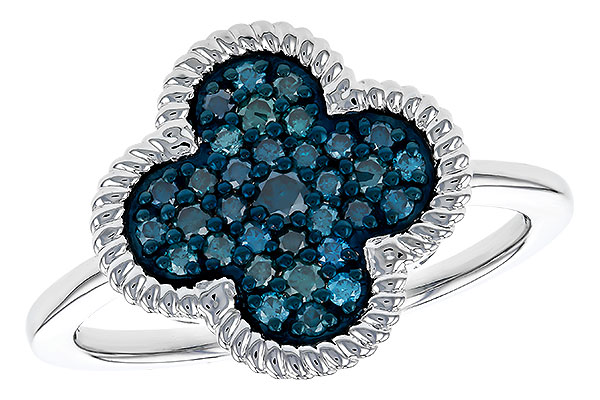 M329-68804: LDS DIA RG .33 TW BLUE DIAMONDS