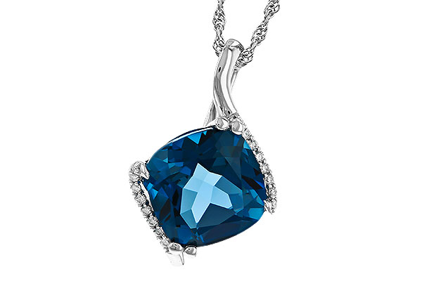 M329-70604: NECK 4.42 LONDON BLUE TOPAZ 4.50 TGW (10MM LBT)