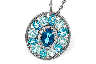 M329-70613: NECK 3.02 TW BLUE TOPAZ 3.10 TGW (7x5MM LBT CTR)