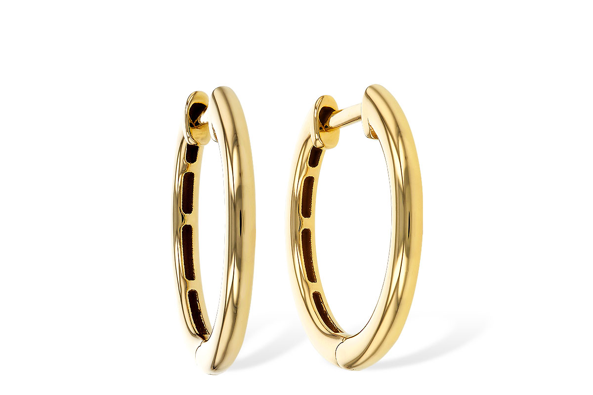 M329-71468: GOLD EARRINGS (16MM)