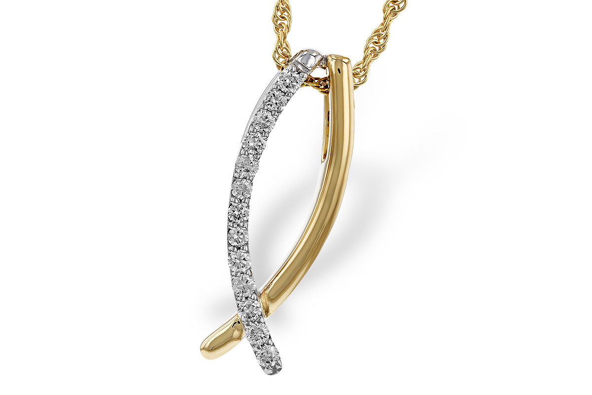 M329-71477: NECKLACE .25 TW
