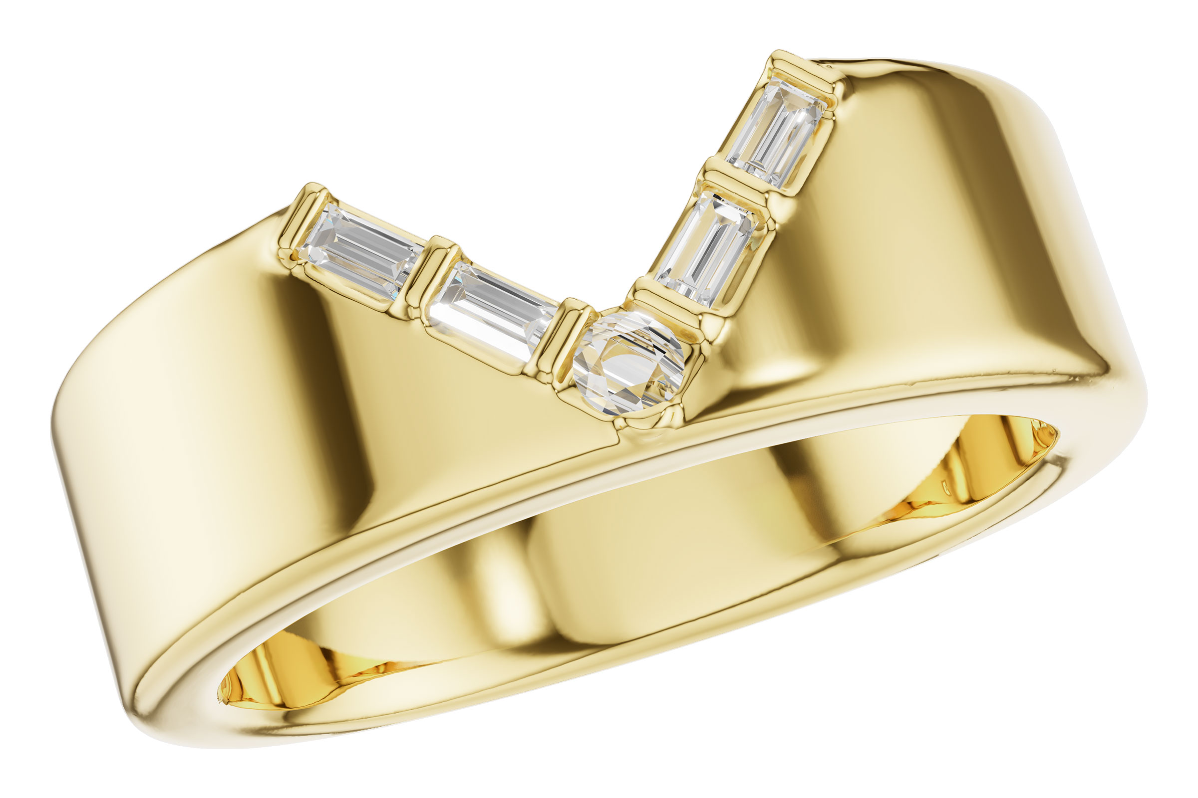 M330-56031: LDS DIA WED RG .07 BAGUETTE .11 TW